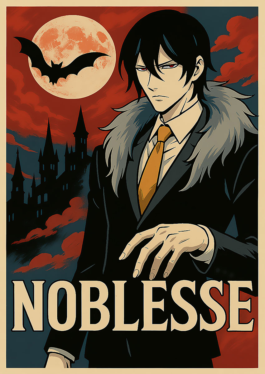 Noblesse Style Artwork Canvas Print & Poster Wall Art - AI PRINT LAB